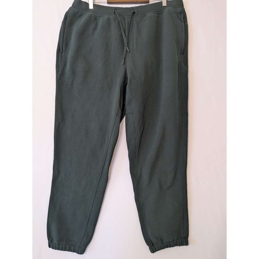 Lululemon City Sweat Jogger Men XXL Green French Terry Gorpcore Tapered Pants
